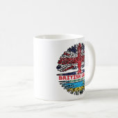 Ruanda Ruanda Britisch-UK Tree Roots Flag Kaffeetasse (VorderseiteRechts)