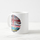 Ruanda Ruanda Britisch-UK Tree Roots Flag Kaffeetasse (Vorderseite Links)