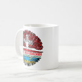 Ruanda Ruandisch Schweizer Schweiz Baum Wurzel Kaffeetasse (Vorderseite Links)