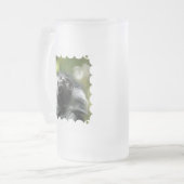 Ruandacolobus-Affe-mattierte Bier-Tasse Mattglas Bierglas (Vorderseite Links)