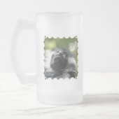 Ruandacolobus-Affe-mattierte Bier-Tasse Mattglas Bierglas (Links)