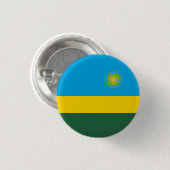 Ruandische Flagge, Flagge Ruandas Button (Vorne & Hinten)