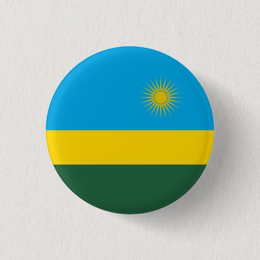 Ruandische Flagge, Flagge Ruandas Button (Vorderseite)