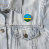 Ruandische Flagge, Flagge Ruandas Button (Beispiel)