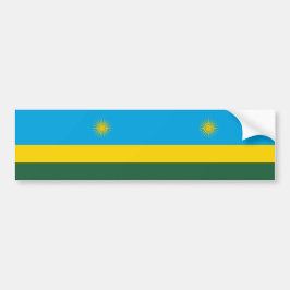Ruandische Flagge (Ruanda) (afrikanisches Land) Autoaufkleber