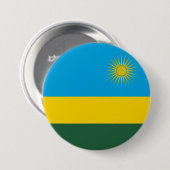 Ruandische Flagge (Ruanda) (afrikanisches Land) Button (Vorne & Hinten)
