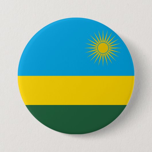 Ruandische Flagge (Ruanda) (afrikanisches Land) Button (Vorderseite)