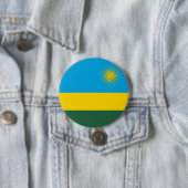 Ruandische Flagge (Ruanda) (afrikanisches Land) Button (Beispiel)