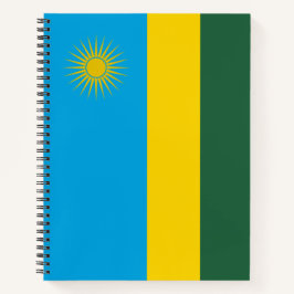 Ruandische Flagge (Ruanda) (afrikanisches Land) Notizblock