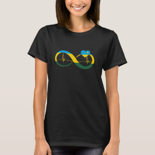 Ruandische Flagge Unendlichkeit Ruandischer Stolz T-Shirt