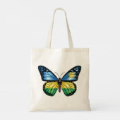 Ruandische Schmetterlingsmonarchflagge Tragetasche (Rückseite)