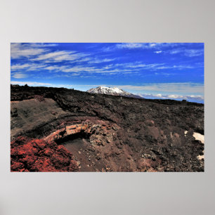 Ruapehu und der Ngaurahoe Poster