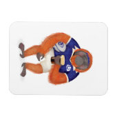 Ruaridh, der Rugby-Orang-Utan-Magnet Magnet (Horizontal)
