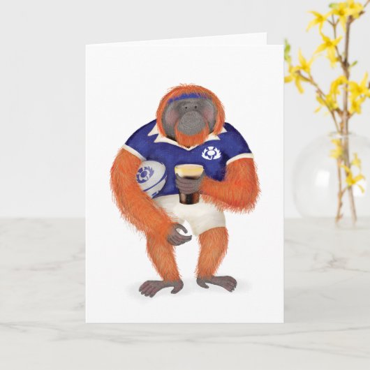 Ruaridh die robuste Orang-Utan-Karte Karte (Gelbe Blume)