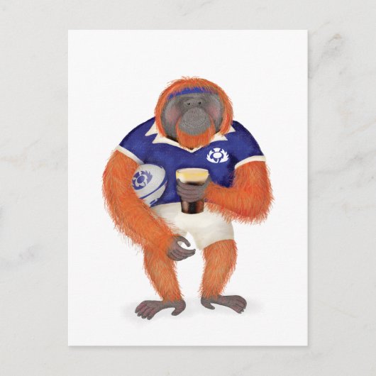 Ruaridh, die robuste Orang-Utan-Postkarte Postkarte (Vorderseite)