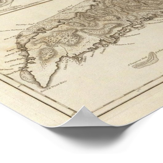 Ruatan oder Rattan Poster (Ecke)