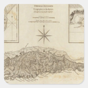 Ruatan oder Rattan Quadratischer Aufkleber