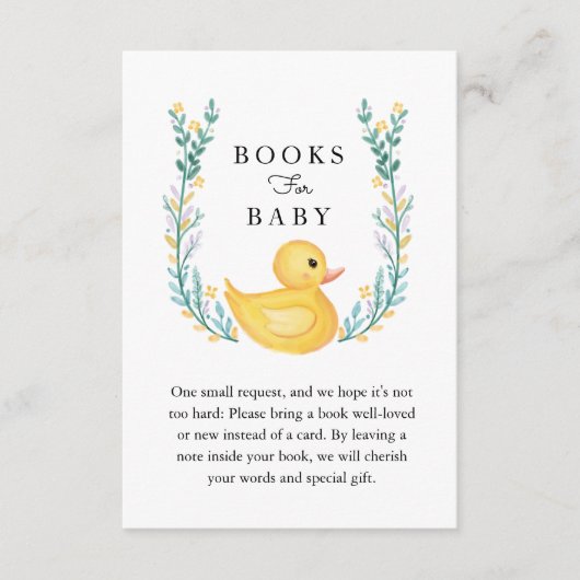 Rub-A-Dub-Dub, gelbe Gummihandbücher für Kinder Begleitkarte (Vorderseite)