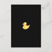 Rub-A-Dub-Dub, gelbe Gummihandbücher für Kinder Begleitkarte (Rückseite)