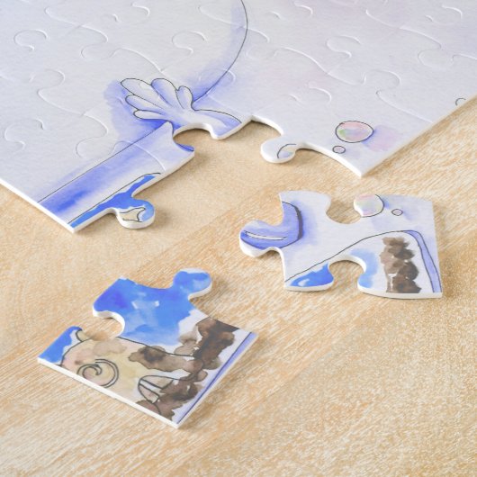 Rub a Dub Dub Piggies in der Tube Malerei Puzzle (Seite)