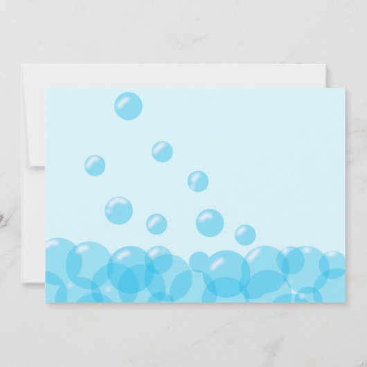 Rub A Dub Dub, Rubber Ducky Baby Dusche Einladung (Rückseite)