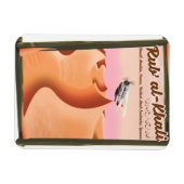 Rub' al Khali Saudi Arabien Urlaubsposter. Magnet (Horizontal)