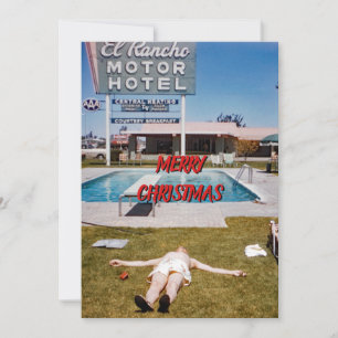 RUB ES EIN!  SUNNY FUNNY RETRO FOTOGRRAPH DER 1950 FEIERTAGSKARTE