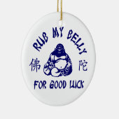 Rub meinen Buddha Bly zum viel Glück! Keramik Ornament (Rechts)