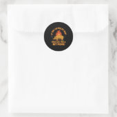Rub meinen Hintern Pull My Pork GRILLEN Smoker Gif Runder Aufkleber (Tasche)