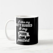 Rub My Butt Funny Bbq Barbeque Smoker Grill Men Da Kaffeetasse (Links)