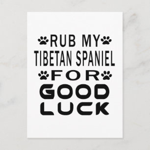Rub My tibetisch Spanisch für Viel Glück Postkarte