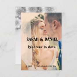 Ruban de charme sauver les cartes de date gerettet ankündigung