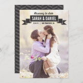 Ruban de charme sauver les cartes de date save the date (Vorne/Hinten)