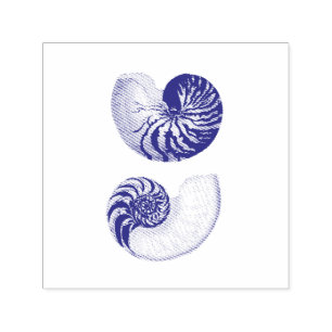 RUBBER-BRIEFMARKE: VINTAGE GROSSE NAUTILUS-ILLUSTR PERMASTEMPEL