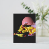 Rubber Chicken Postkarte (Stehend Vorderseite)