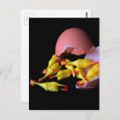 Rubber Chicken Postkarte (Vorne/Hinten)