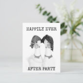 Rubber Chickens Happily Ever After Party Postcard Postkarte (Stehend Vorderseite)