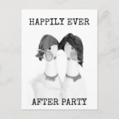 Rubber Chickens Happily Ever After Party Postcard Postkarte (Vorderseite)