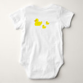 Rubber Duck Baby Bodysuit Baby Strampler (Rückseite)