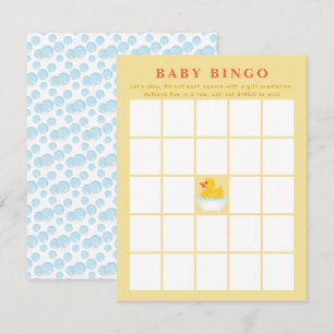 Rubber Duck Baby Duck Bingo Card   Niedlich Ducky  Mitteilungskarte