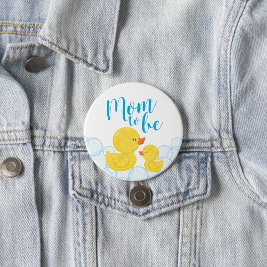 Rubber Duck Baby Duck Mama zu sein Button (Beispiel)