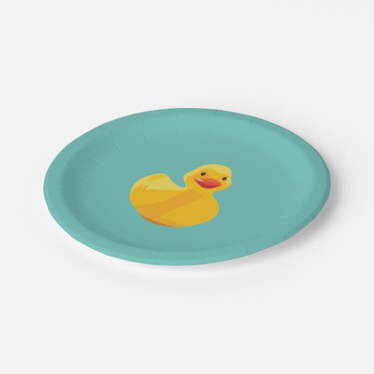 Rubber Duck Baby Duck Pappteller (Schrägansicht)