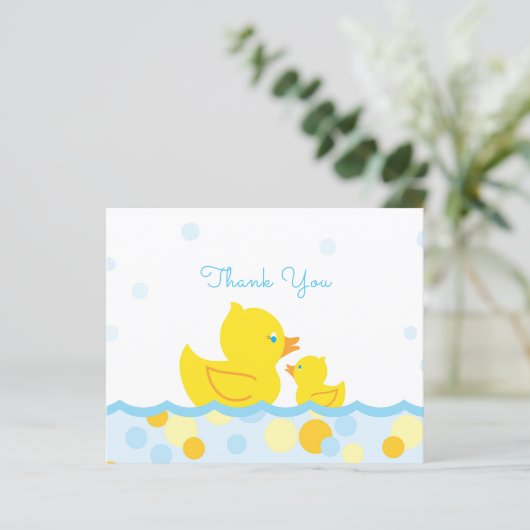 Rubber Duck Baby Shower Danke (Stehend Vorderseite)