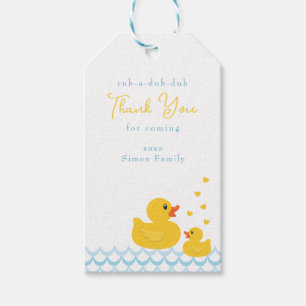 Rubber Duck Baby Showmarke Niedlicher Dank Geschenkanhänger