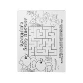Rubber Duck Babydusche Kinder Maze Activity Sheet Notizblock (Rotiert)