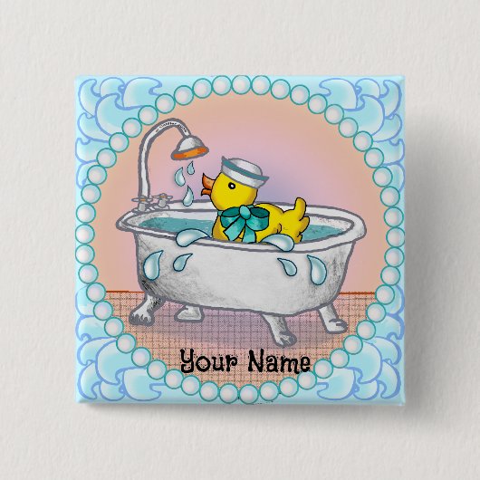 Rubber Duck Bath Button (Vorderseite)
