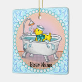 Rubber Duck Bath Keramikornament (Links)