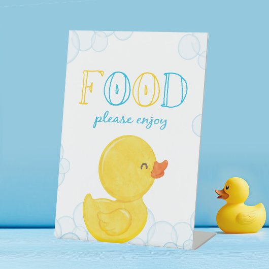 Rubber Duck Birthday oder Baby Dusche Party Sockelschild