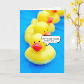 Rubber Duck Birthday Spaß Karte (Gelbe Blume)