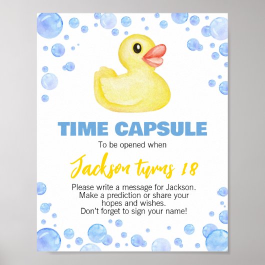 Rubber Duck Birthday Time Kapsel Zeichen Poster (Vorne)